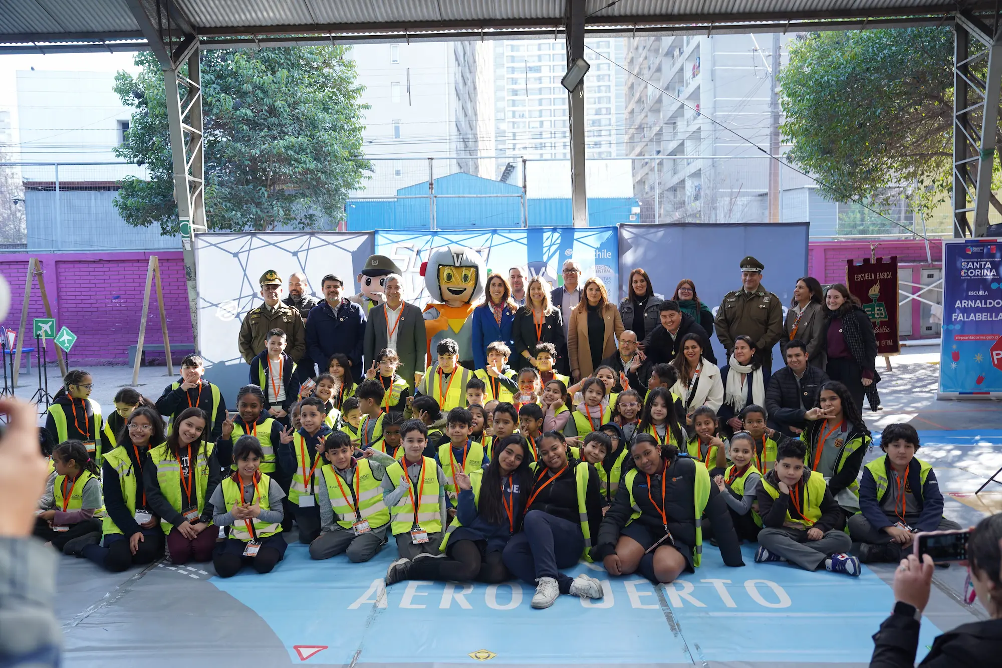 VíasChile inaugura “Parque Vial Escolar” en Estación Central promoviendo la seguridad vial en 150 estudiantes de primer y segundo básico