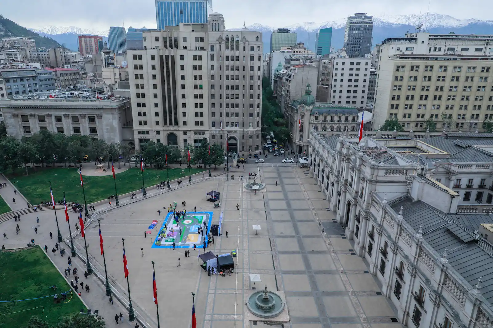 Actividad en la Plaza de la Constitución